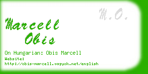 marcell obis business card